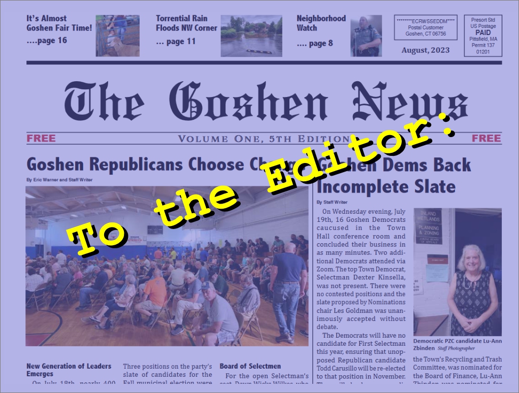 The Goshen News - Staff Photo - Create Article