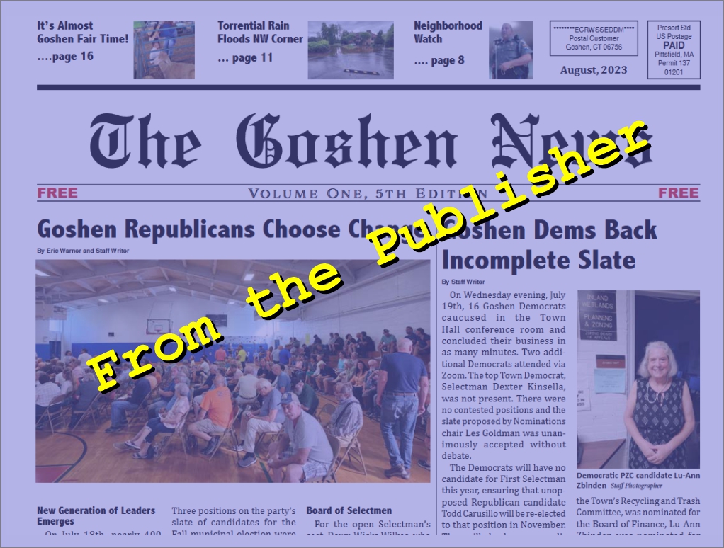 The Goshen News - Staff Photo - Create Article