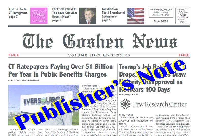 The Goshen News - Staff Photo - Create Article